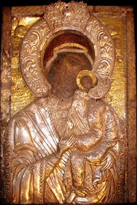 Чудотворна икона на Св. Богородица в Бачковския манастир, 1311г. Източник: bachkovskimanastir.com